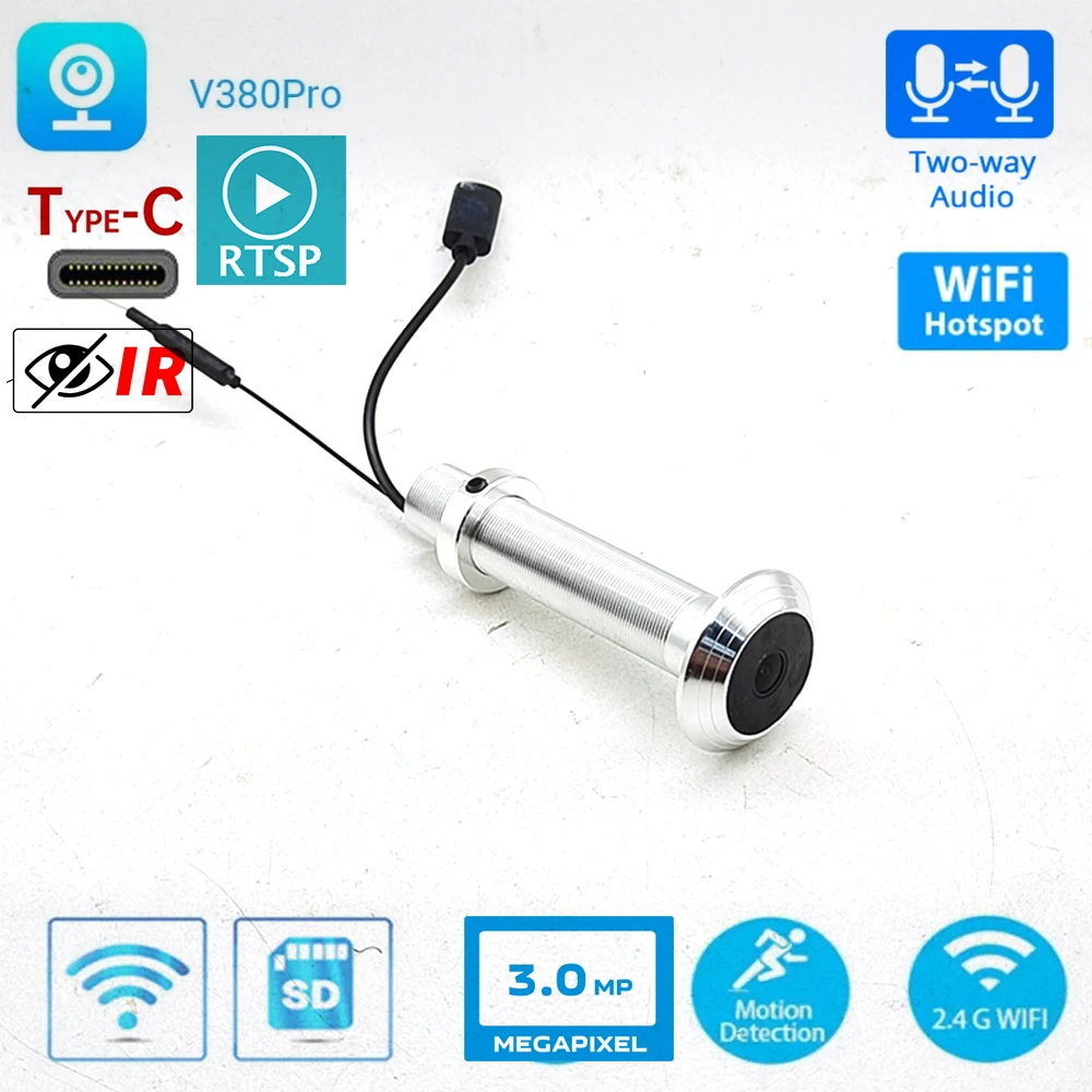 Eufy Camera E220 - 16MM Diametro V380 Mini WiFi Spioncino